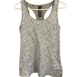 Gymshark Women's Fleur Texture Cross Back tank top Grey size medium